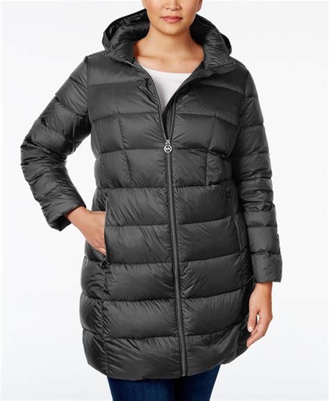 michael kors hooded down packable jacket|michael kors packable jacket women.